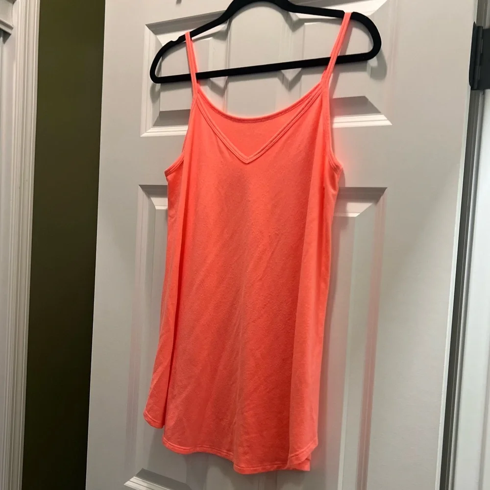 3/$19 Zenana outfitters neon coral swing tunic tank top